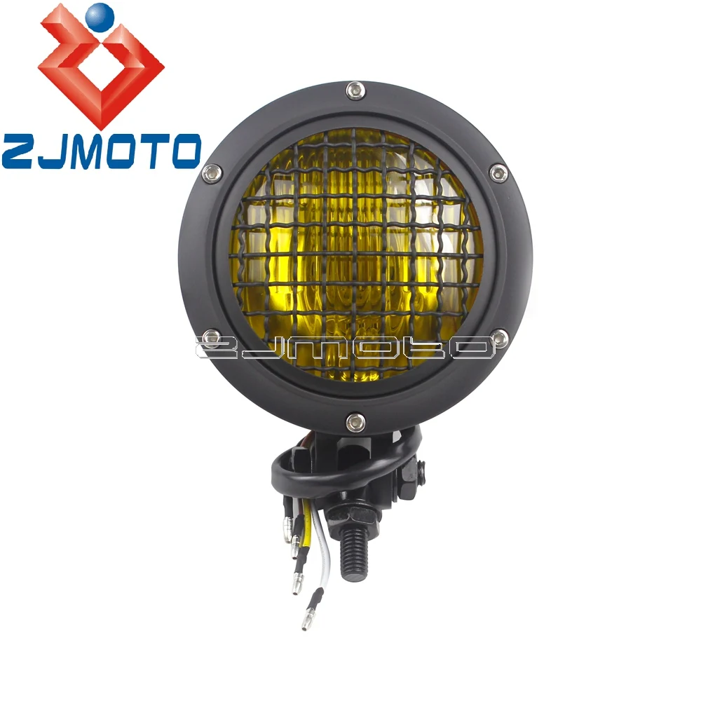 Фара для старого школьного мотоцикла с гранями 4-1/2 дюйма фара Harley Honda Yamaha Suzuki Cafe