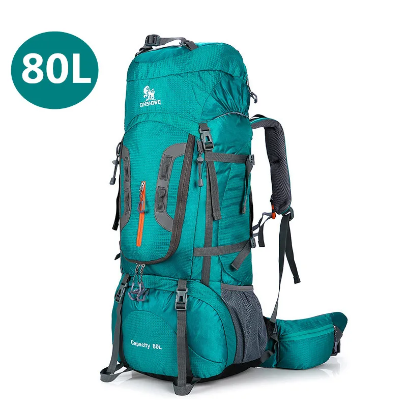 

80L Camping Hiking Backpacks Big Outdoor Bag Backpack Nylon Superlight Sport Travel Bag Aluminum Alloy Support 1.65kg