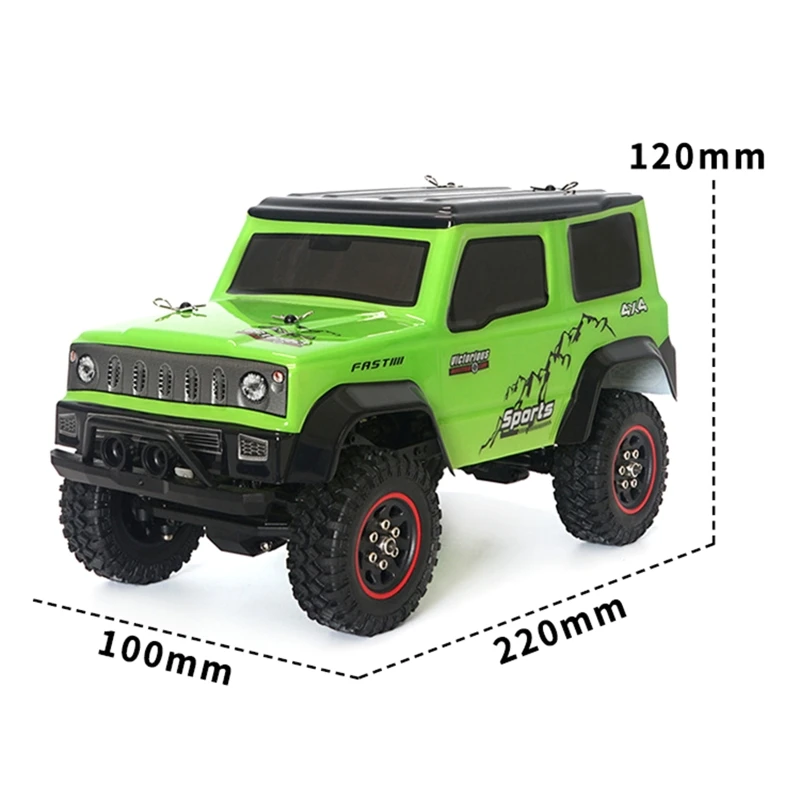 

2.4G Wireless Controller 1:18 Scale Buggy Four-wheel Drive RC Rock Crawler Car 23GD