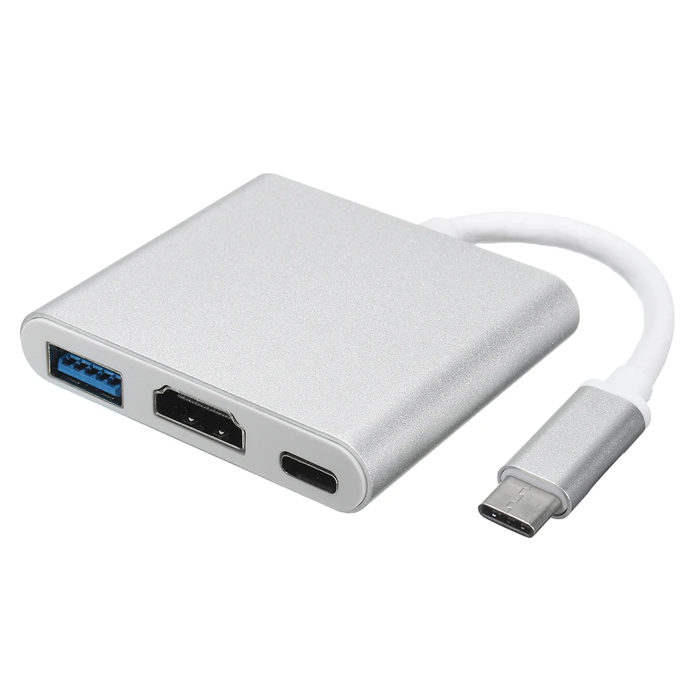 3 в 1 Thunderbolt Тип USB C к HDMI 4K USB3.0 адаптер конвертер кабель для macbook pro 2016 2015|hdmi 4k|to