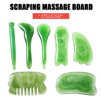7pcs gua sha board scraper guasha plate scraping massage tools set for face neck eyes massaging massager health care