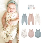 Лидер продаж, стильная детская летняя хлопковая цельнокроеная сумка в виде маленького персикового сердца, одежда для малышей, одежда для скалолазания в иностранном стиле