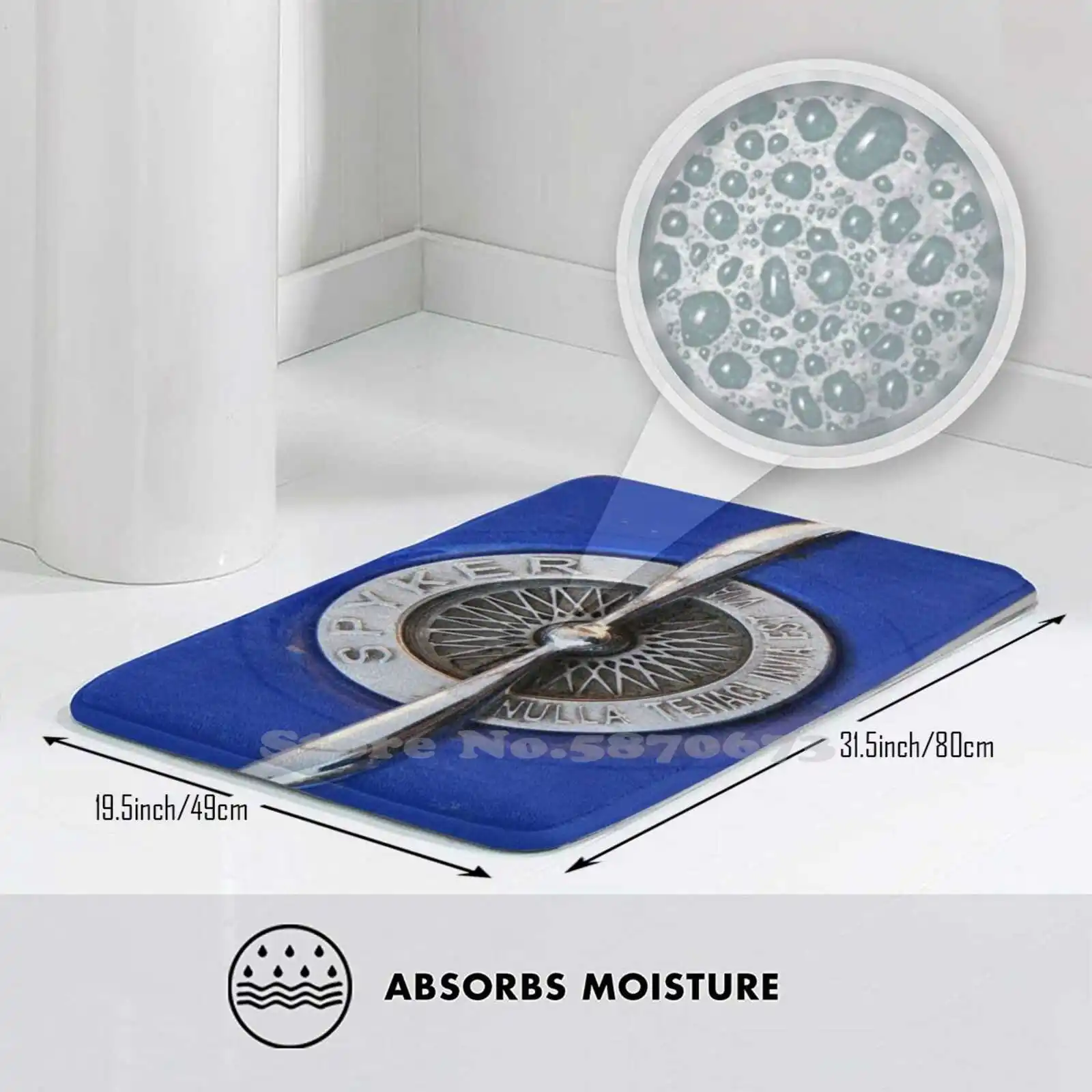 Коврик Spyker с логотипом пропеллера подставка под ногу голландский бренд для дома |