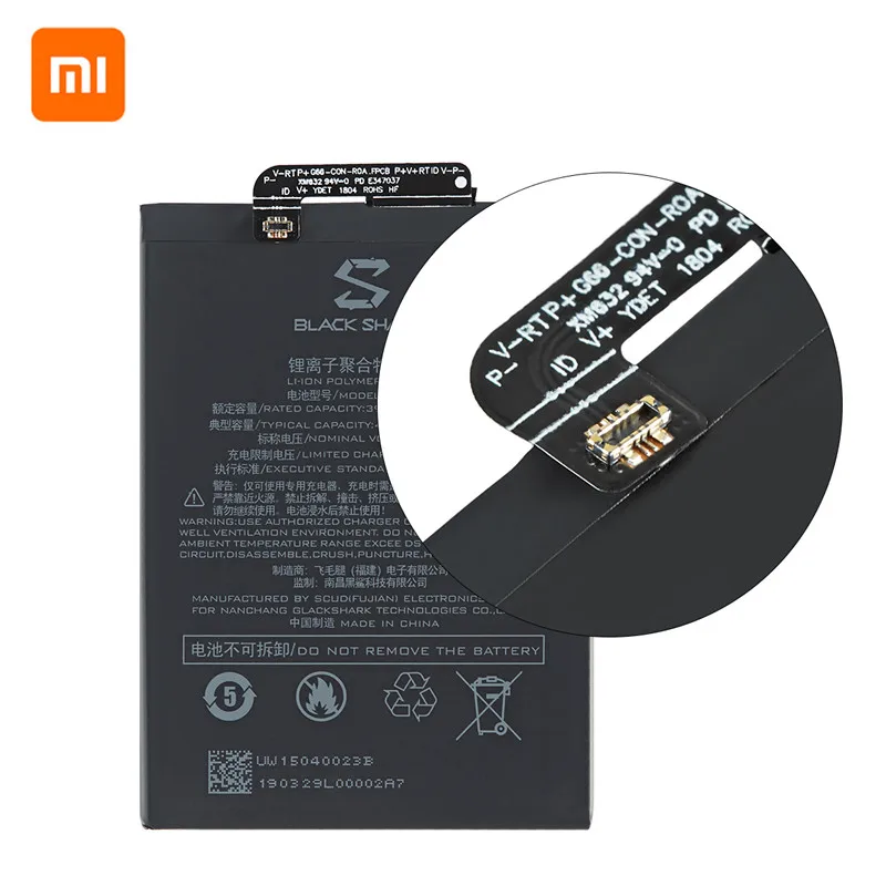 Оригинальный аккумулятор Xiao mi 100% BS01FA 4000 мАч для Xiaomi Black Shark 1/ с двумя SIM-картами |