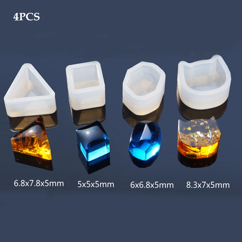 

1pcs Crystal Stone Gem Silicone Earrings Molds Epoxy Resin Mould For Diy Jewelry Making Findings Tools Supplies