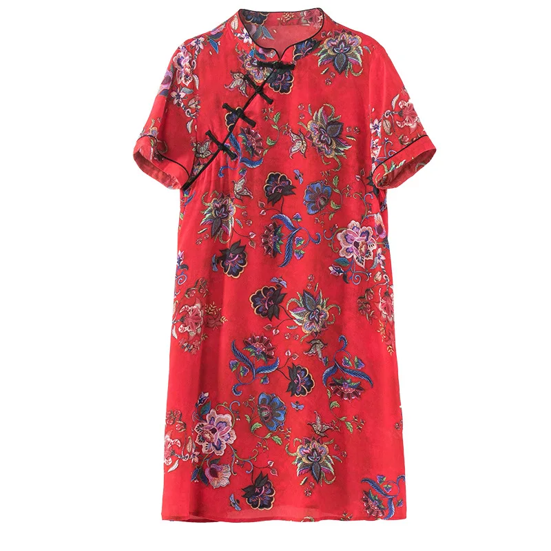 

High end women's series Chinese style improved silk Qipao 68979