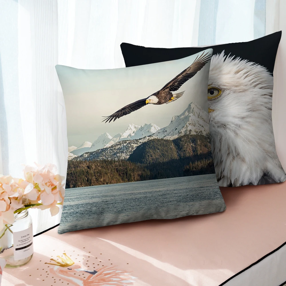 Fuwatacchi Ocean чехол для подушек с изображением птиц лысая подушка орлом автомобиля