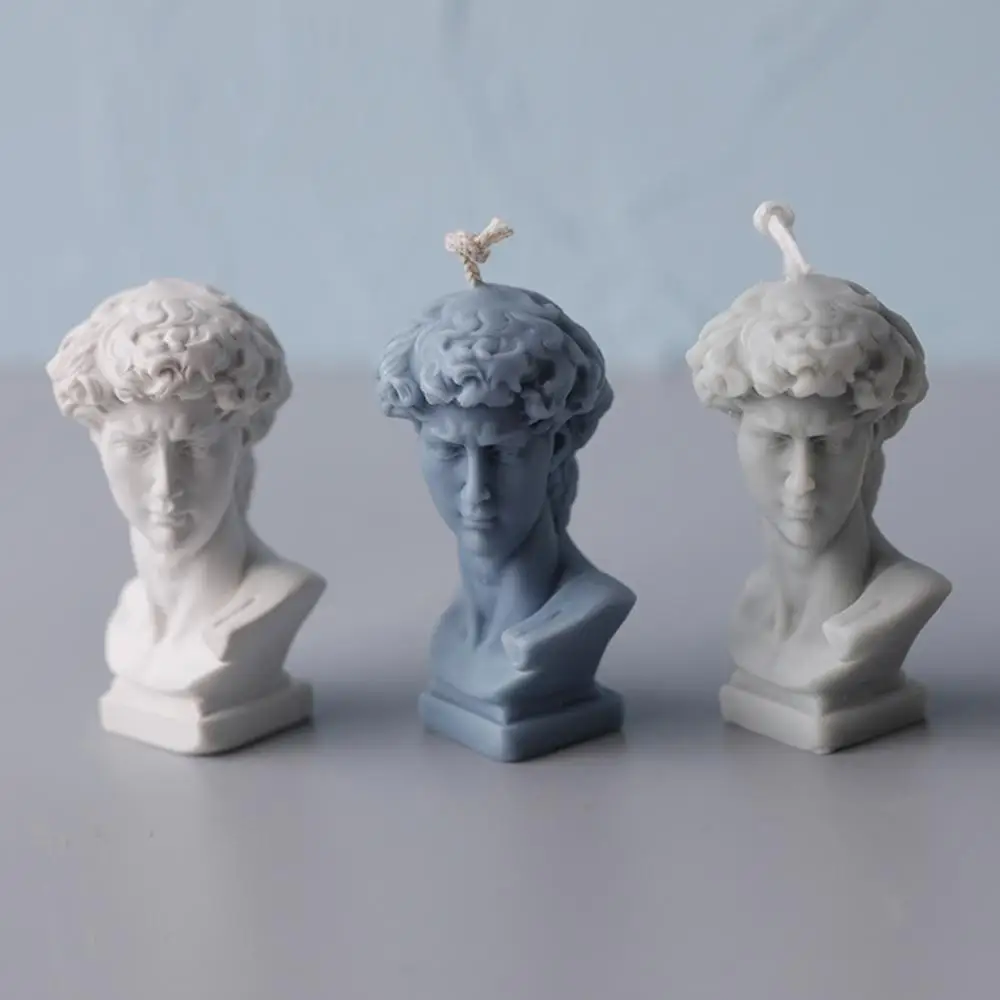 David Venus Sculpture Portrait Candle Mold Aromatherapy Scented Making DIY Mould for Epoxy Resin Plaster | Дом и сад