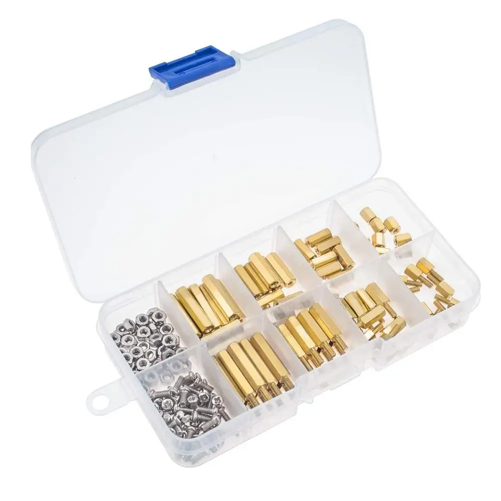 

Pastall Raspberry Pi Установка инструмент 216 шт. M2.5 серии латунная Шестигранная Проставка/противостояние + гайки + винты