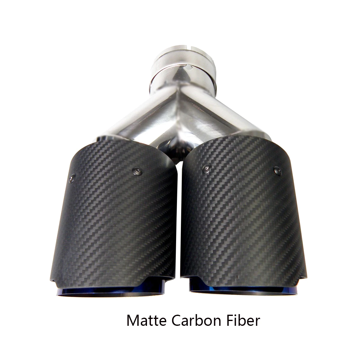 Двойное углеродное волокно + всгоревшая синяя нержавеющая сталь Универсальная