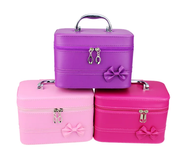 Косметички для женщин 2020 Новая мода большая емкость милый бант косметичка pu кожа