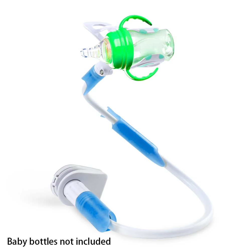 Гибкая самовосfeeding вающаяся подставка для бутылочек для кормящих детей с креплением-зажимом, подставка для детских бутылочек, устойчивая к выскальзыванию подставка для напитков и воды