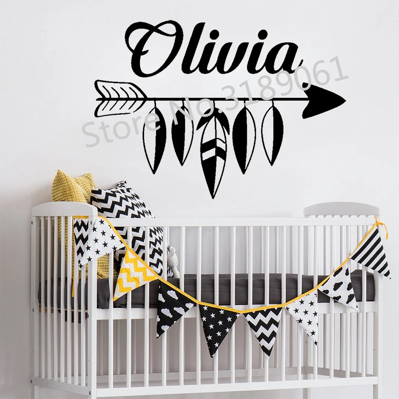 Виниловая наклейка на стену с изображением стрелы для мальчиков и девочек