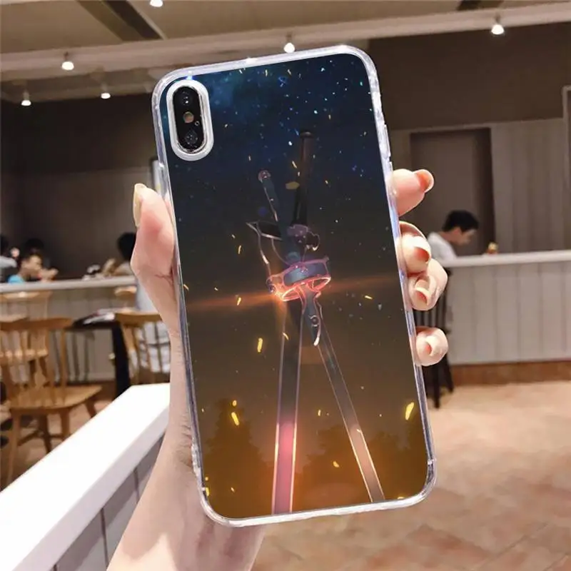 

Sword Art Online Japan anime Phone Case Transparent for iPhone 6 7 8 11 12 s mini pro X XS XR MAX Plus