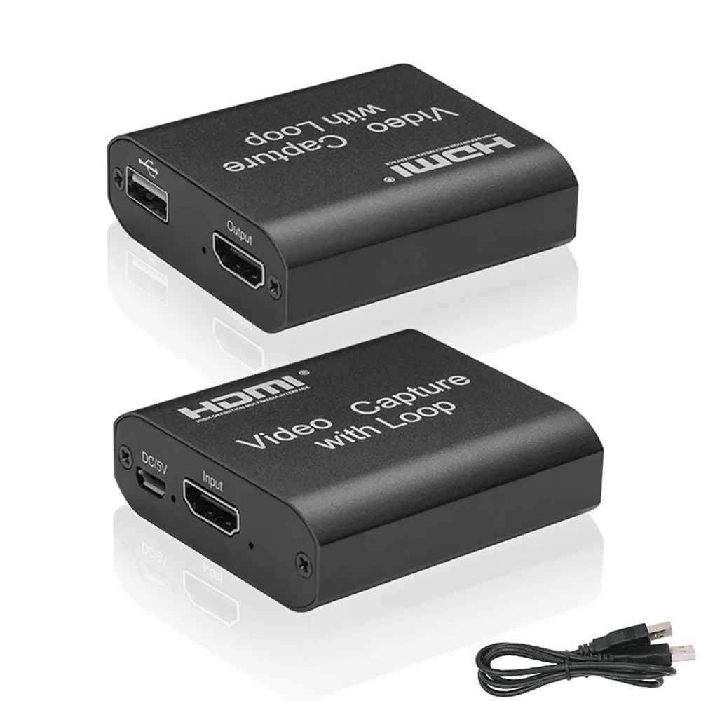 

Карта видеозахвата с петлей, HD 4K 1080P, поддержка HDMI, USB