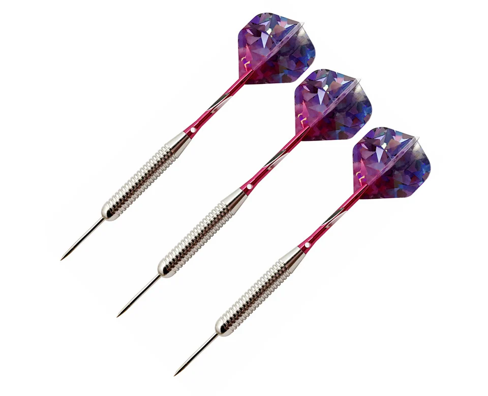 2 комплекта (6 шт) Профессиональные 22 грамма тип стальной наконечник Дартс с валом