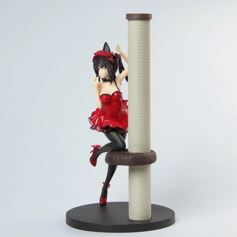 Date A Live Сексуальная ПВХ фигурка Куруми токисаки 1/7 кошачьими ушками красный