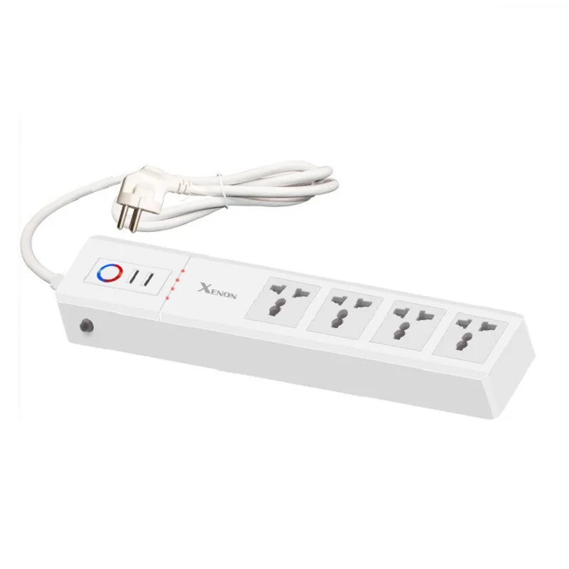 Умный удлинитель с Wi Fi универсальная розетка 4 портами usb и голосовым управлением