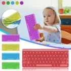 Новинка, шахматная игрушка с пузырьками, шахматная игрушка, радужная игрушка в форме клавиатуры, тревога, стресс, игрушка для взрослых, игрушка для детей и родителей