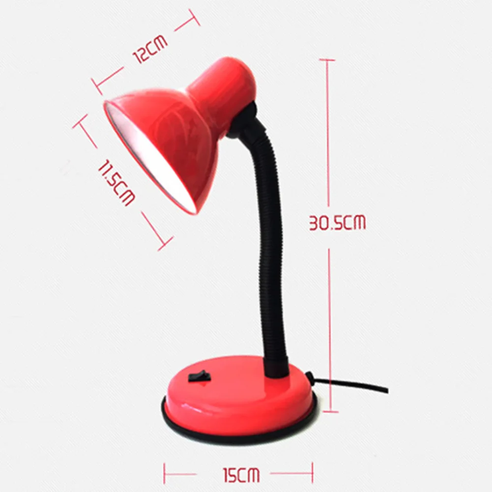 E27 Desk Eye Care Bedroom Flexible Neck Table Lamp With Switch Office For Parlor Night Study Modern Reading Library Led