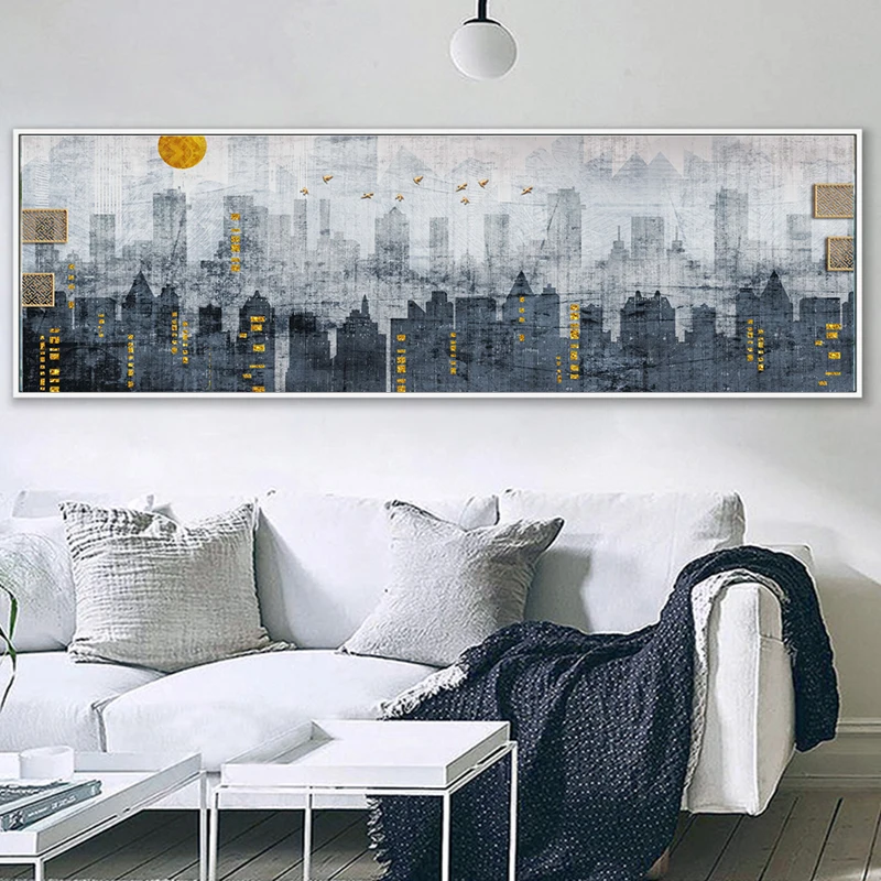 Настенная Картина на холсте в скандинавском стиле настенные плакаты с пейзажем