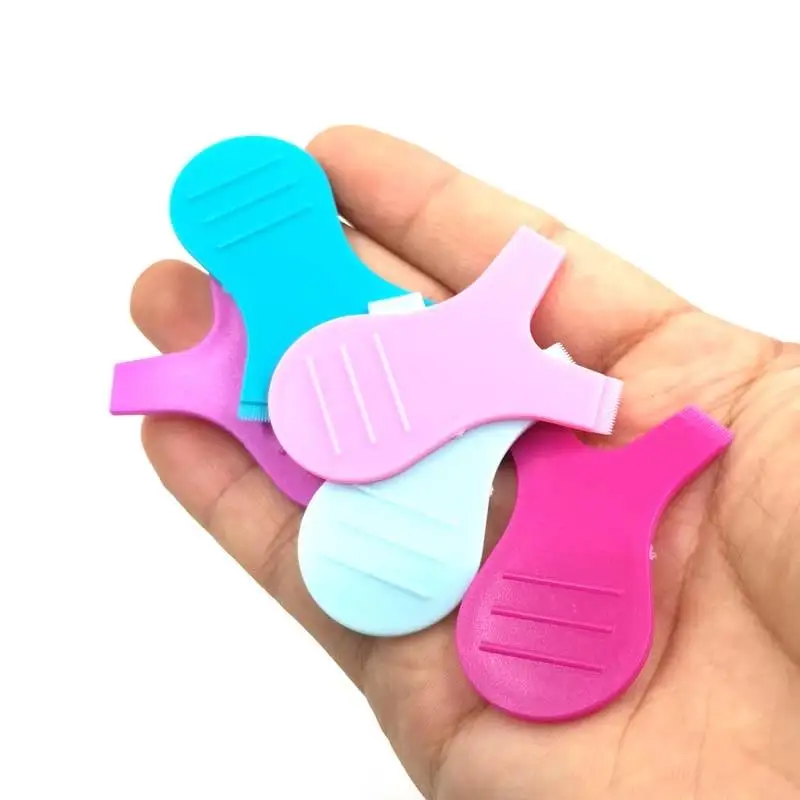 Многоразовых Пластик мягкой щеткой Мини ресниц очистить кисти для макияжа