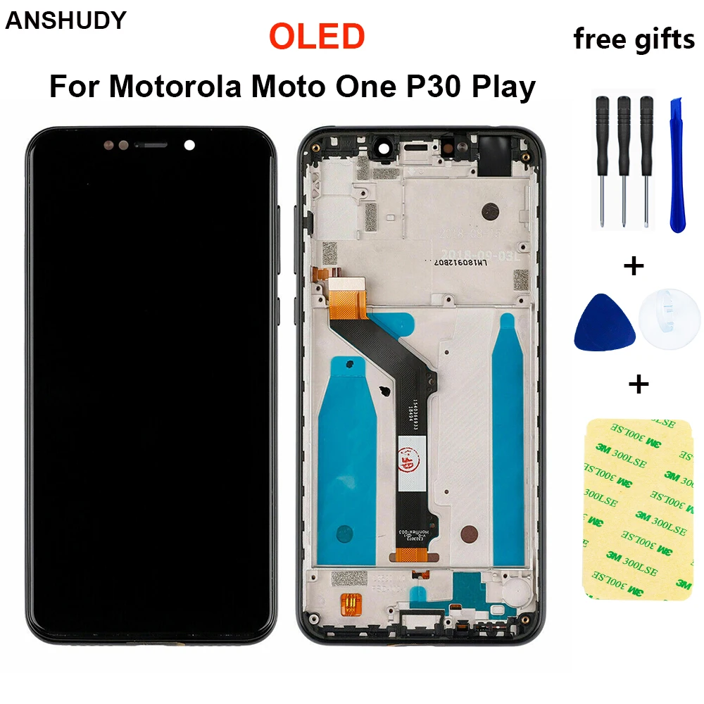 OLED для Motorola Moto один P30 играть XT1941 1 3 4 ЖК дисплей кодирующий преобразователь