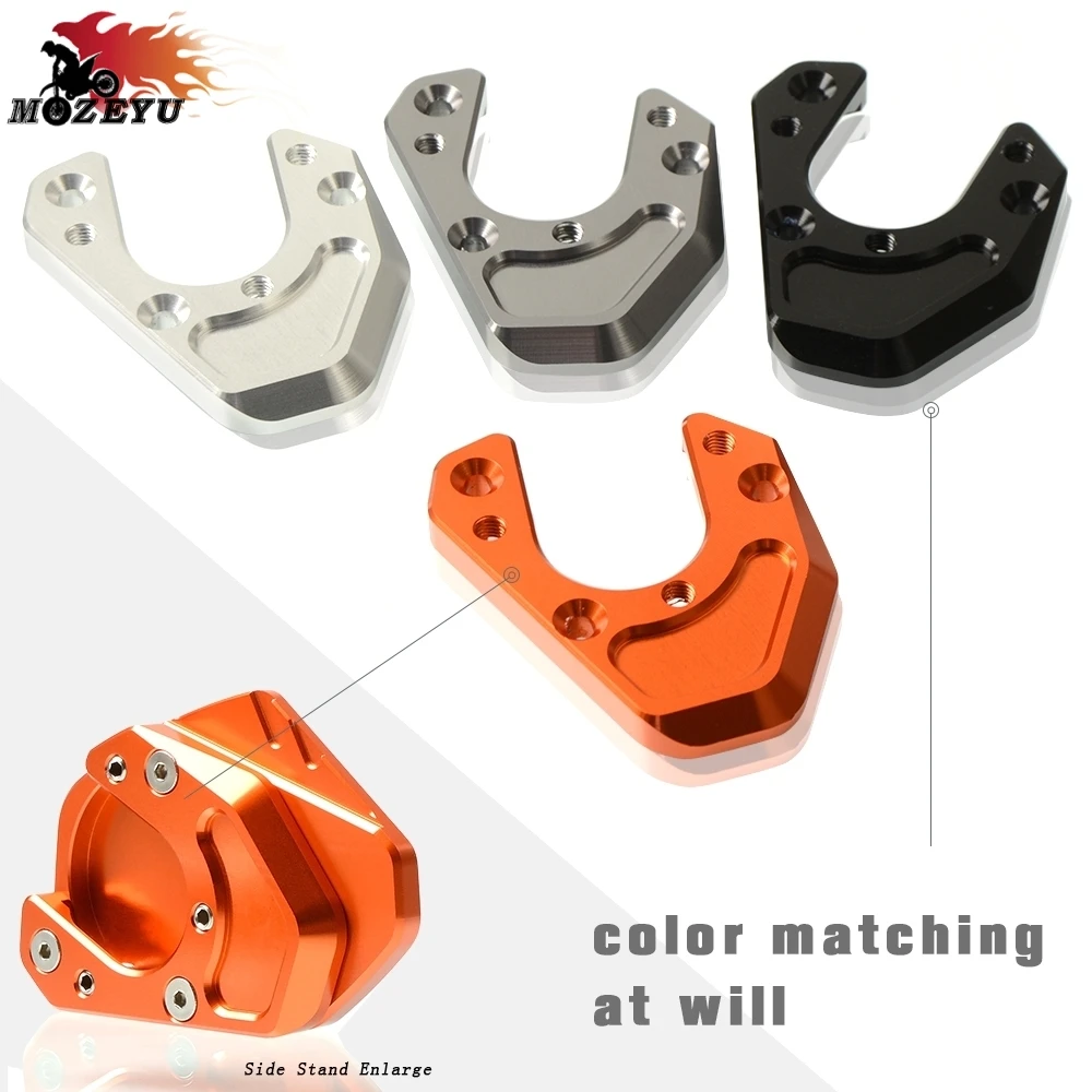 

RC390 2014 2015 2016 2017 2018 Motorcycle Accessories Side Stand Enlarge Kickstand Extension Plate Pad Support-Extension Pads