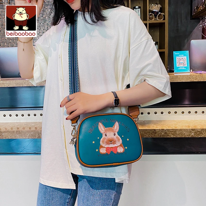 

Beibaobao Brand Women's Handbags Animal Printing Women Shoulder Bag 2021New Messenger Bag Lady Crossbody Bag Designer Bag rabbit