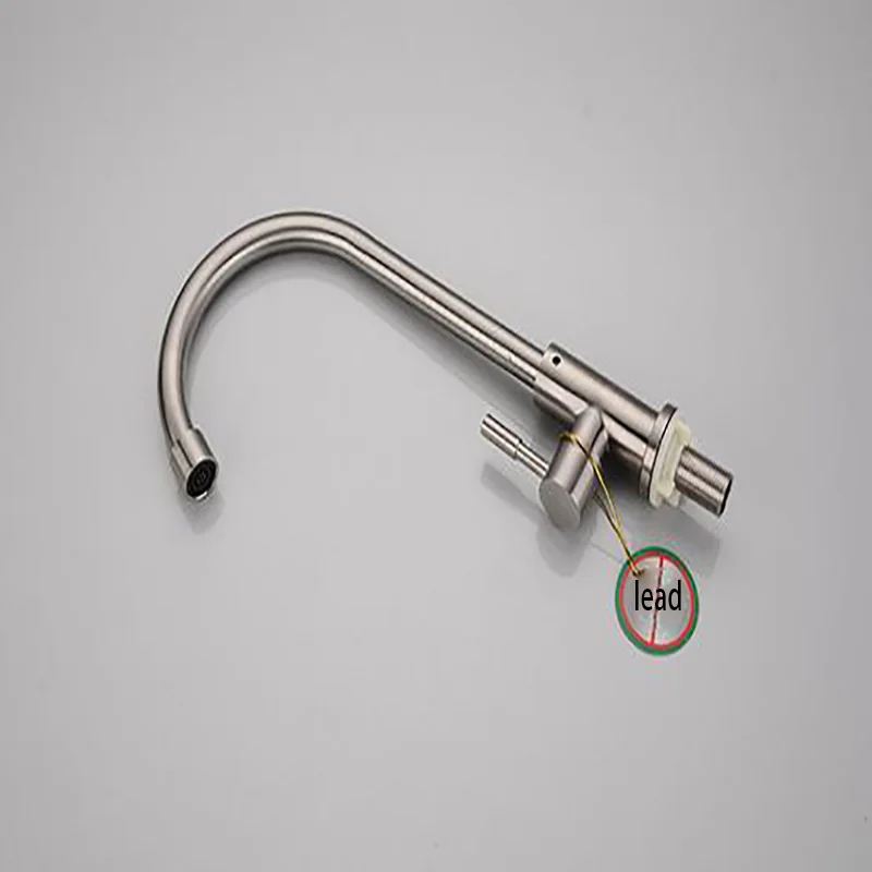 Раковина из нержавеющей стали 304 один холодный кухонный кран раковина можно