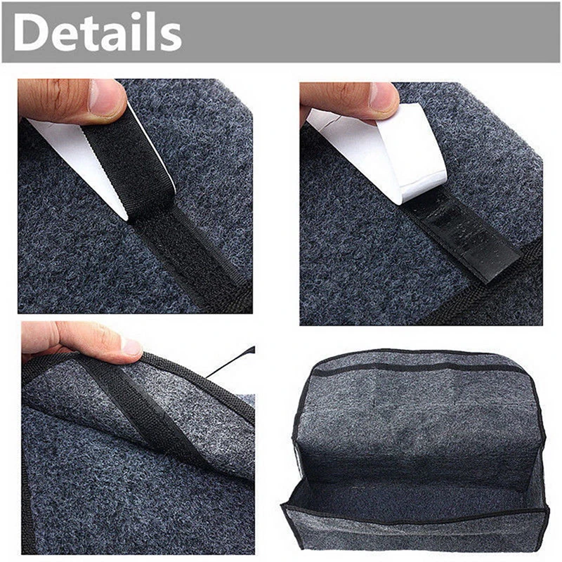 Portable Foldable Multipurpose Car Felt Cloth Folding Storage Box Organizer Case Auto Multi-use Tools organizer box Bags | Багаж и сумки