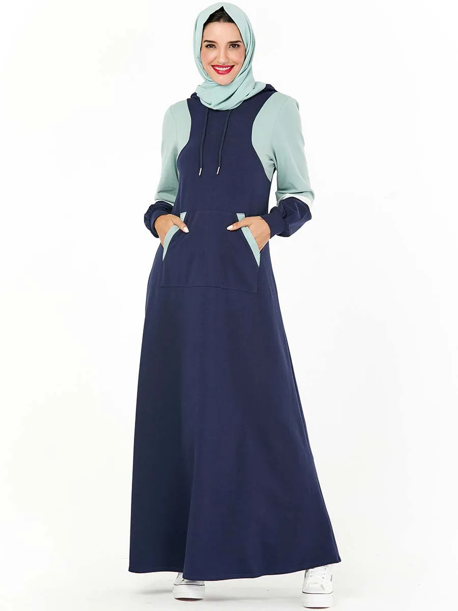 Мусульманская одежда длинное платье для бега Средний Восток спортивная работы