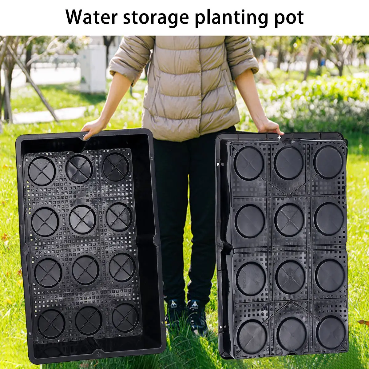 Plastic Plant Nursery Pots Nursing Tray Seeding Gardening Bonsai Plate Seedling Basin For Greenhouse Home Garden | Дом и сад