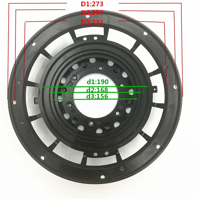 Я ключ купить 10 дюймов Автомобильный сабвуфер алюминиевого сплава рамка корзины