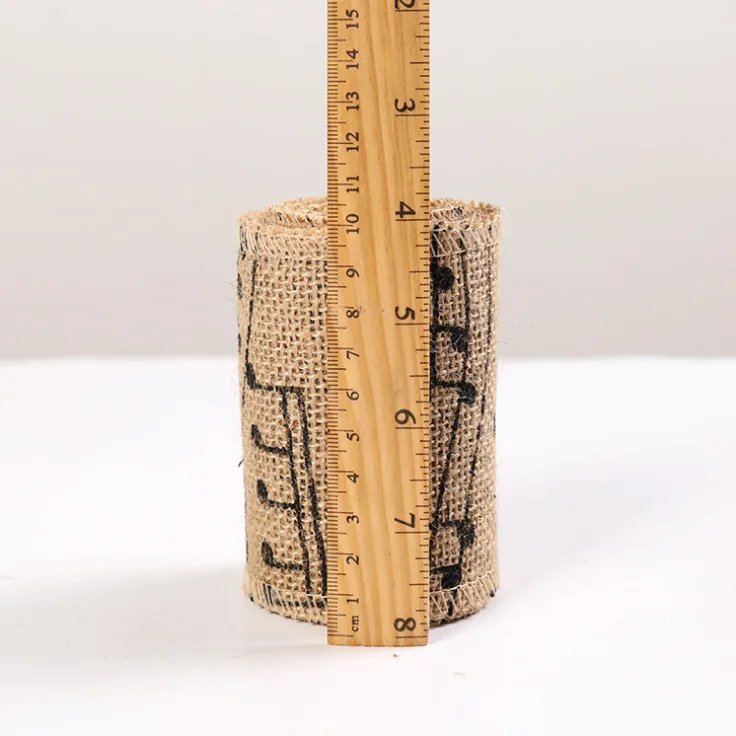 Натуральная джутовая широкая лента в деревенском стиле|music notes ribbon|wide ribbonribbon wedding |