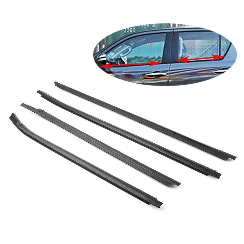 4Pcs Car Weatherstrip Exterior Door Window Seal Belt For Toyota Hilux SR5/VIGO/PICKUP MK6 2005-2010 2011 2012 2013 2014 2015 | Автомобили