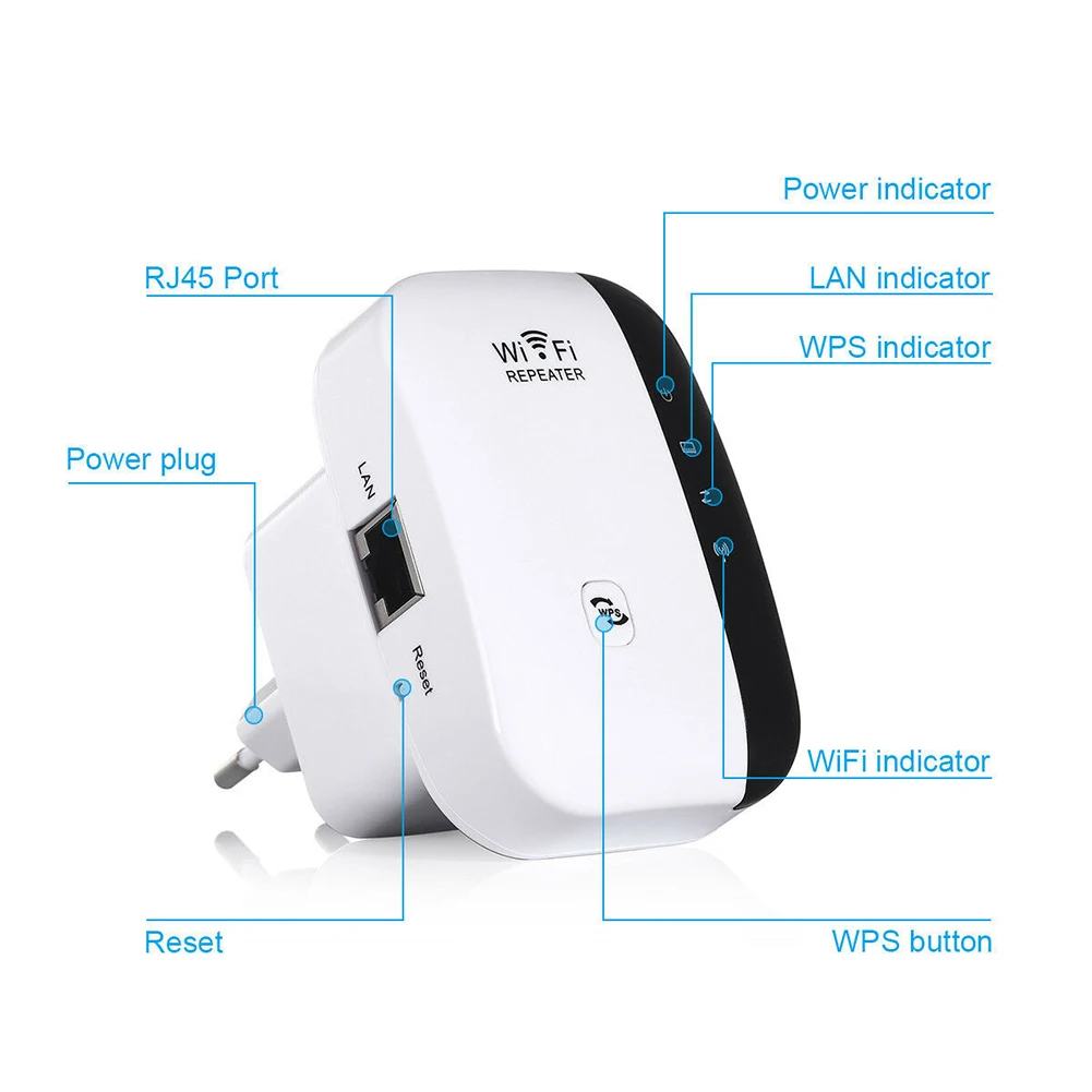 Беспроводной ретранслятор Wi Fi 802 11 N AP маршрутизатор расширитель сигнала