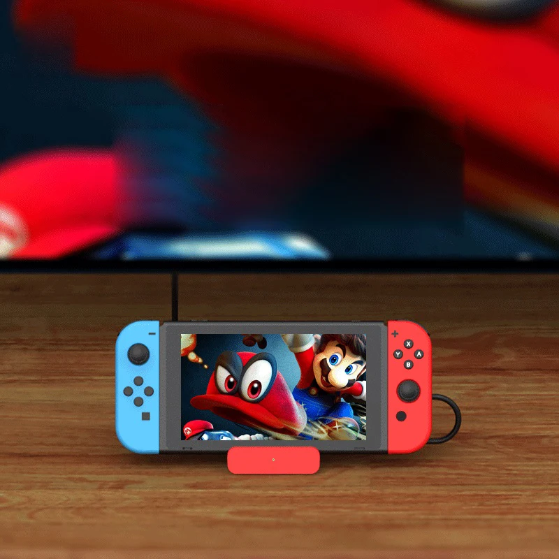 

ABS Portable Type-C Game Console Charger Dock For Nintend Switch NS HDMI-Compatible To TV Video Converter Station Adapter