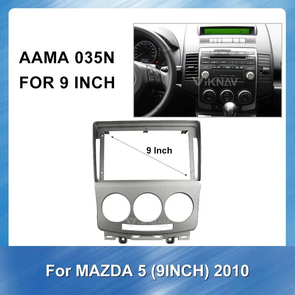 

9inch 2 Din Car Radio Fascia Installation Frame kit For Mazda 5 2010 DVD Frame Audio Fitting Adaptor Dash Trim Kits Facia Panel