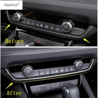 lapetus accessories for mazda 6 2019 2020 2021 front central air conditioning ac decorative panel strip molding cover kit trim