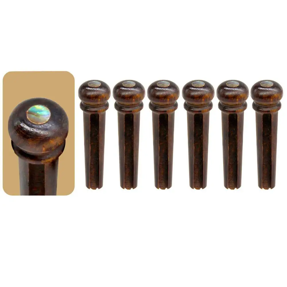 

1Pcs Guitar Bridge Pins Ebony Shell Quality Guitar Bridge Pins Portable For Acoustic Guitar Parts & Accessories Hot Sale