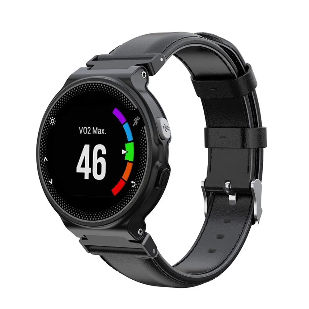 Кожаный ремешок для смарт-часов Garmin Forerunner 220 230 235 спортивный браслет 620 735 735XT S20 S5 S6