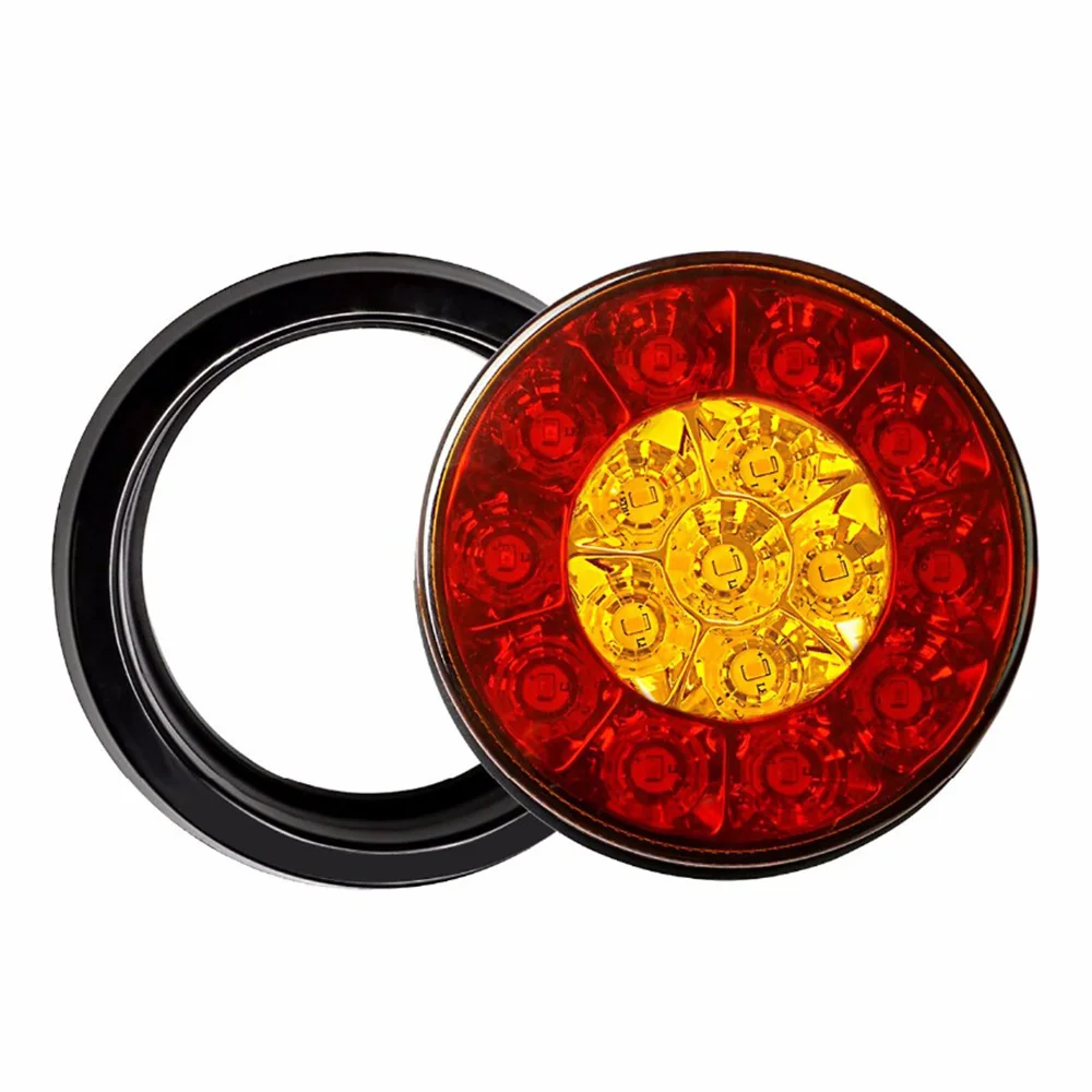 Универсальная лампа на колесах 4-дюймовый Круглый стоп-сигнал 2 шт. ходовой