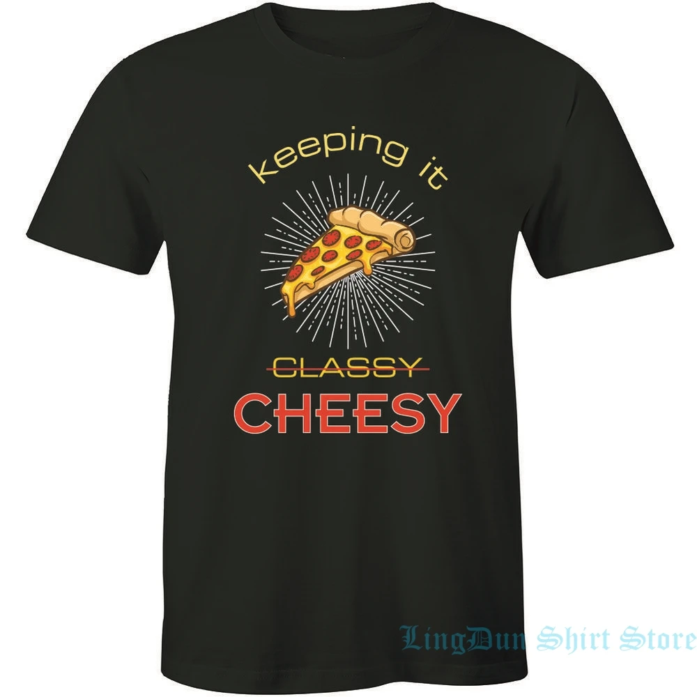 Keeping It Cheesy Мужская футболка смешная поговорка классная пицца wo мужские топы