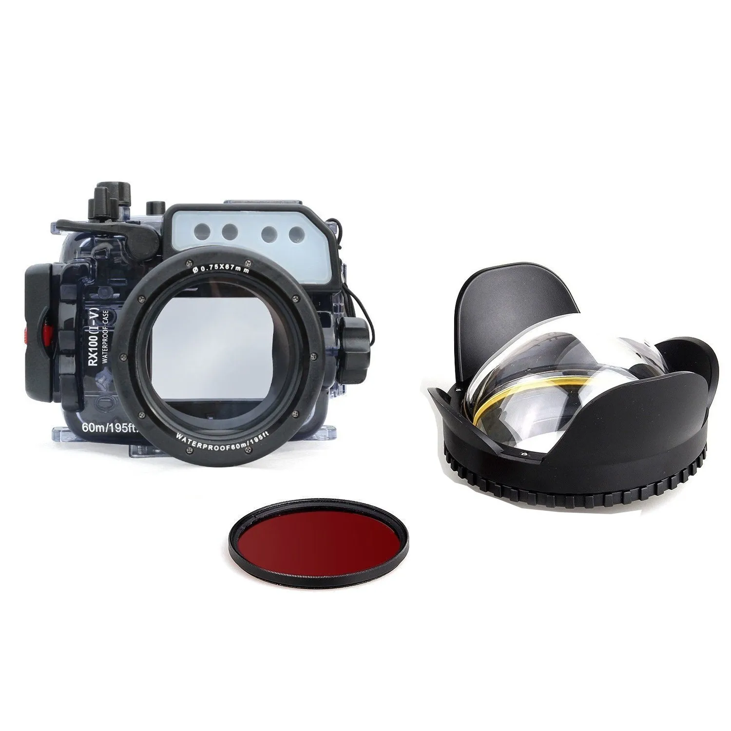 Корпус Подводной Камеры Seafrogs 60m/195ft для Sony RX100(I-V) с купольным портом | Электроника