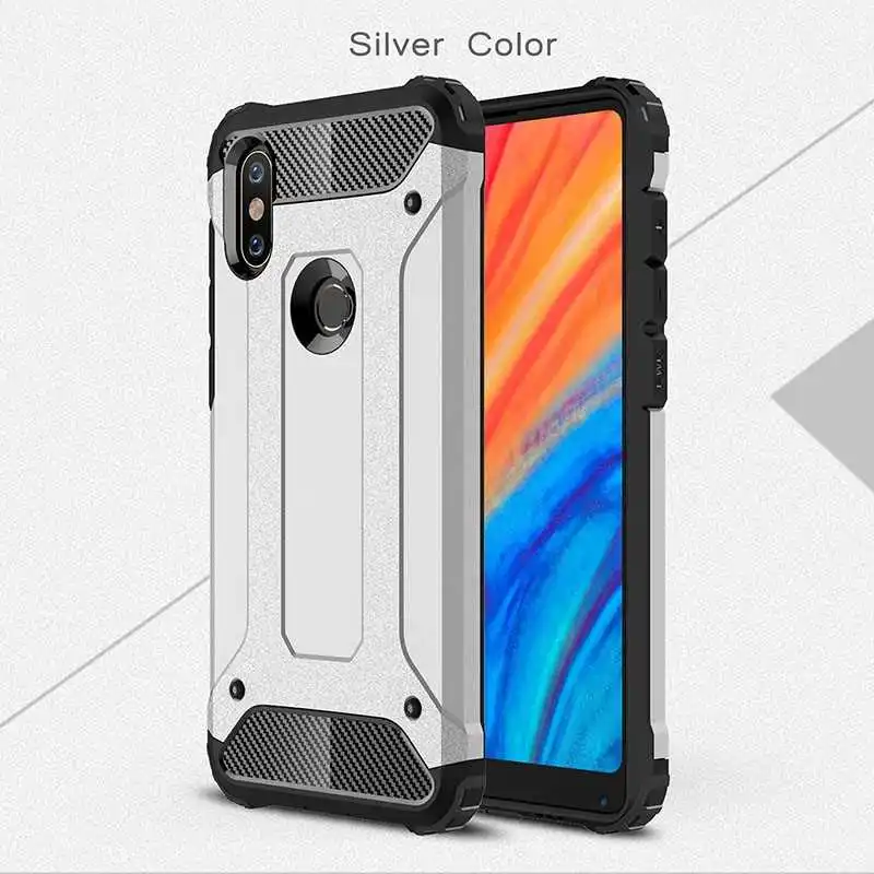 Mokoe mi Iron Armor ударопрочный 5,9" для Xiaomi mi Mix 2s Чехол для Xiaomi mi Mix 2s чехол для телефона - Цвет: Silver