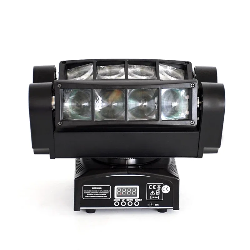Продажа Сценический прожектор с движущейся головкой, светодиодный светильник-паук для дискотеки, 8X12W, RGBW, Dmx512, вращающийся световой луч для бара, клу...