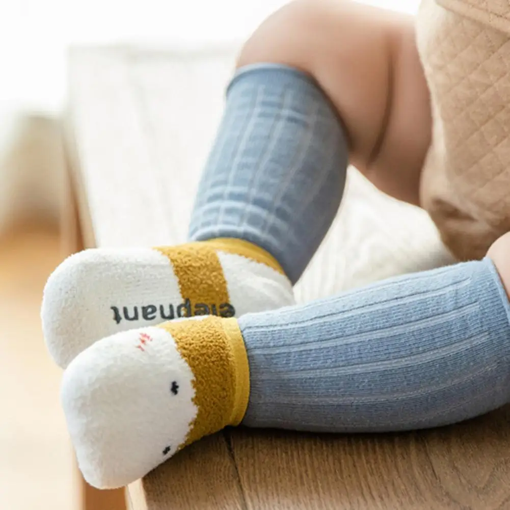 

Гольфы средней длины для мальчиков и девочек, повседневные противоскользящие носки, 1 пара