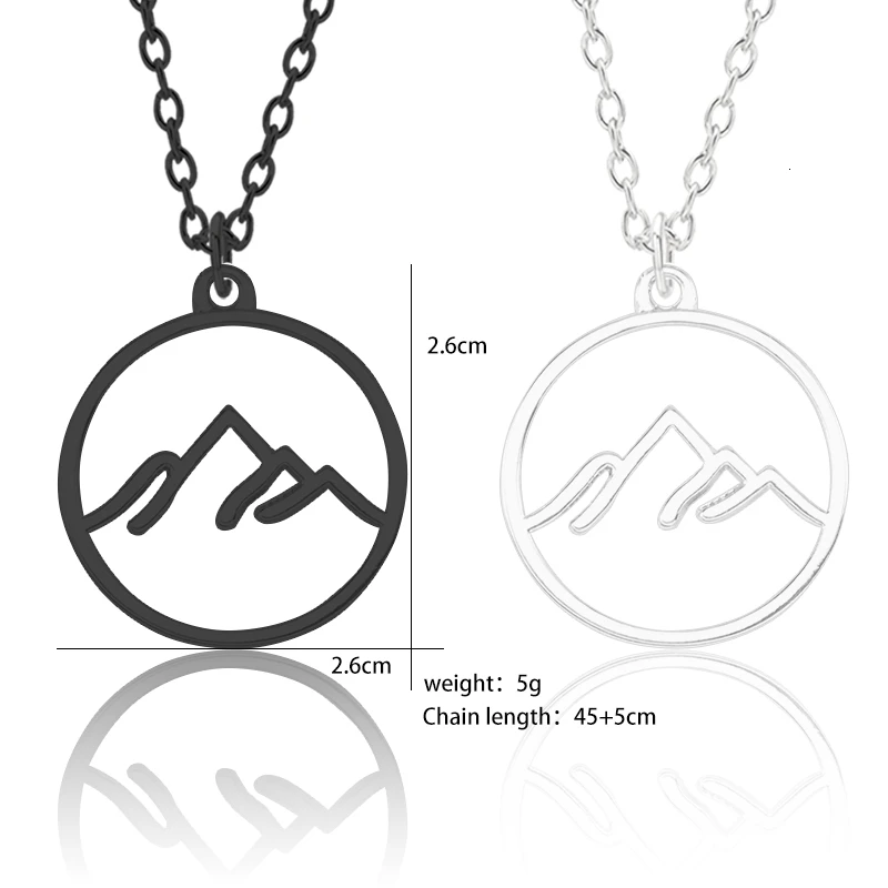 

2020 New Necklace Female Creative Geometric Hollow Round Pendant Black Chain Ladies Necklace Fashion Jewelry Gift