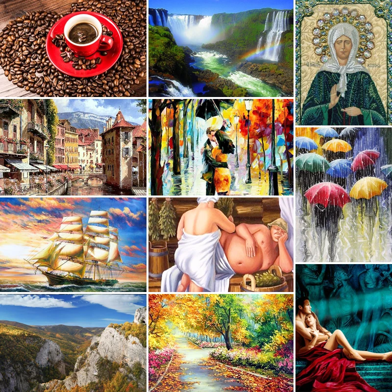 

40x50x70 алмазов картина полностью Квадратный бриллиант, 5D алмазная вышивка мозаика вышивки крестом настенные часы с наклейками для украшения ...